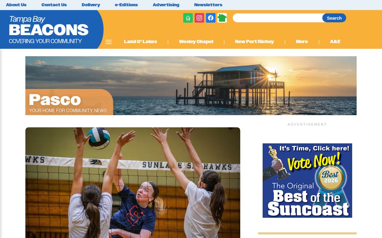 Suncoast News Pasco County arrest and court news section